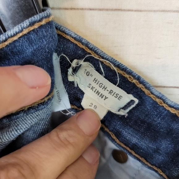 MADEWELL 10inch HIGH RISE SKINNY, SZ 28 - Picture 5 of 11
